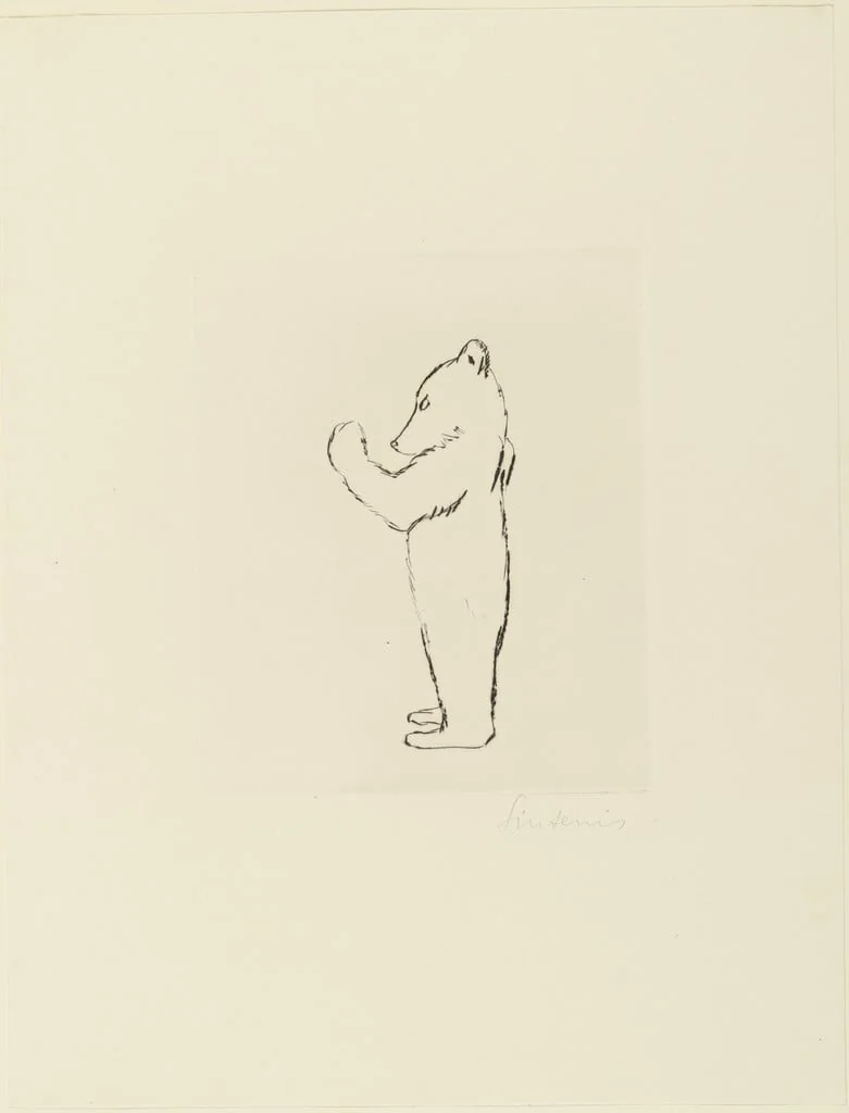 Untitled, by Renée Sintenis, ink, 1936