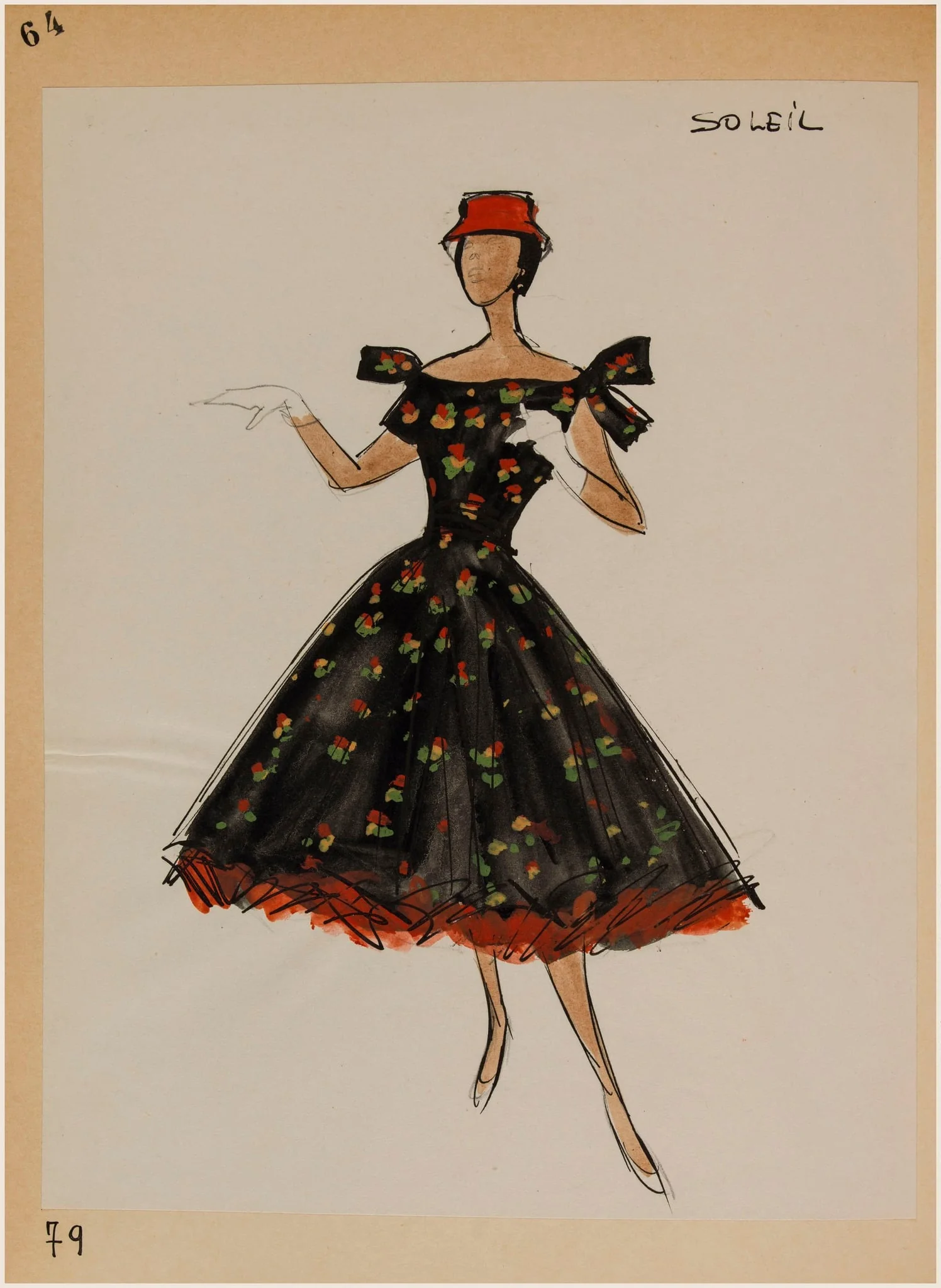 Soleil, by Marie-Louise Carven, 1956