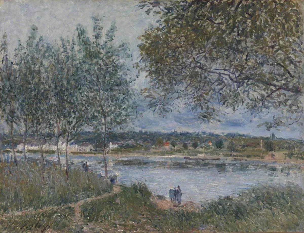 The Path to the Old Ferry at By, by Alfred Sisley, oil, 1890