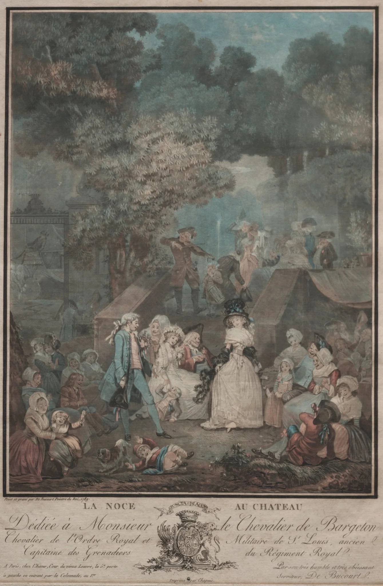 La Noce au Château, by Philibert-Louis Debucourt, 1789