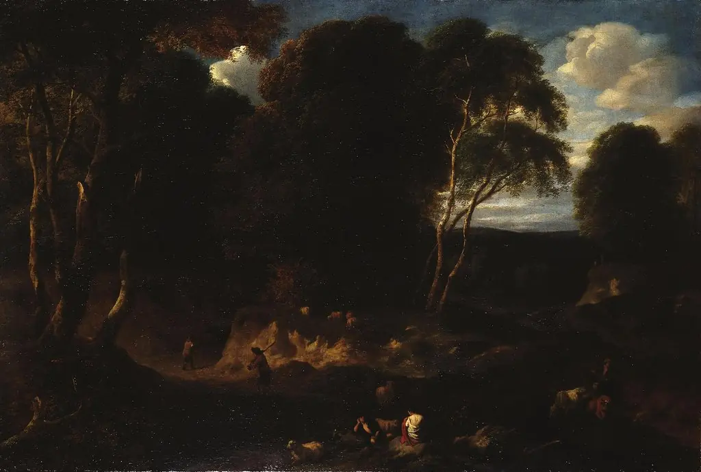 Forest Landscape with Human Figures