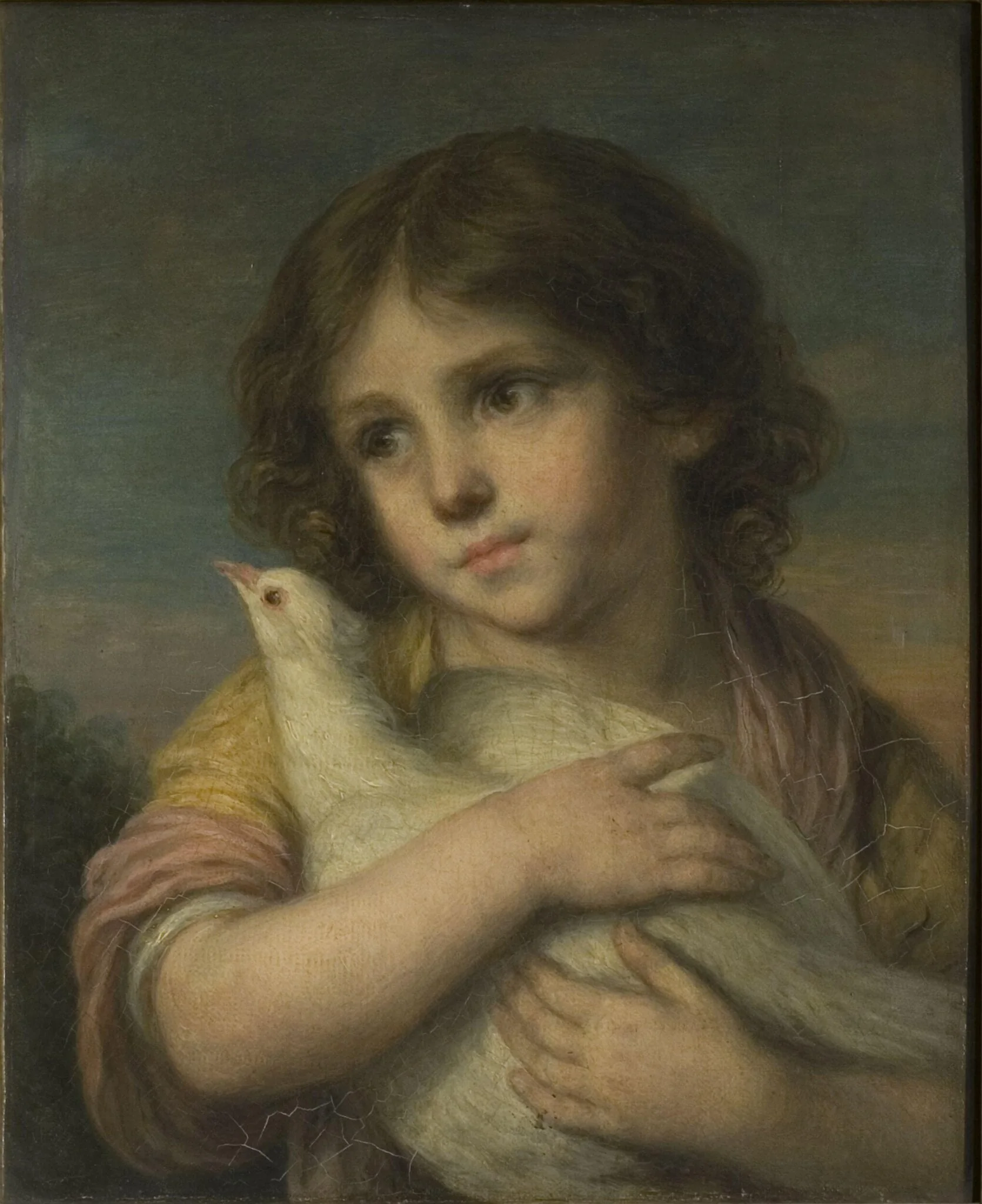 Innocence: A Girl with a Dove
