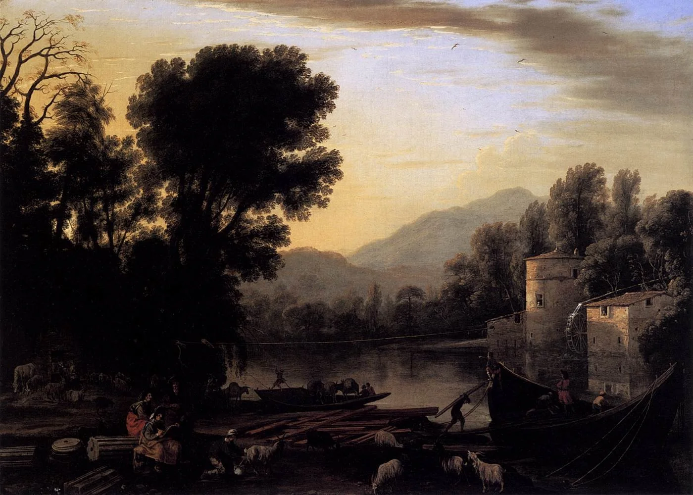 Mill on a River