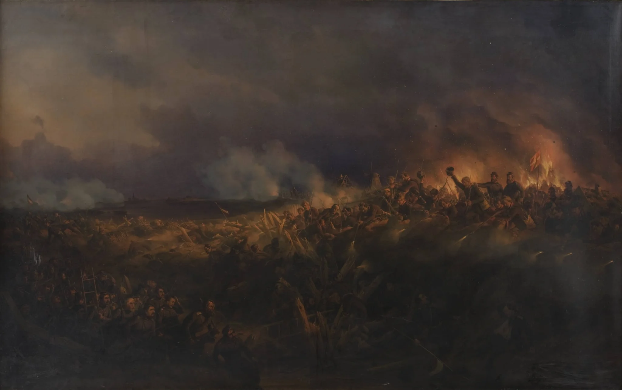 Stormen på Frederiksstad den 4. oktober 1850, by Unknown, 1850