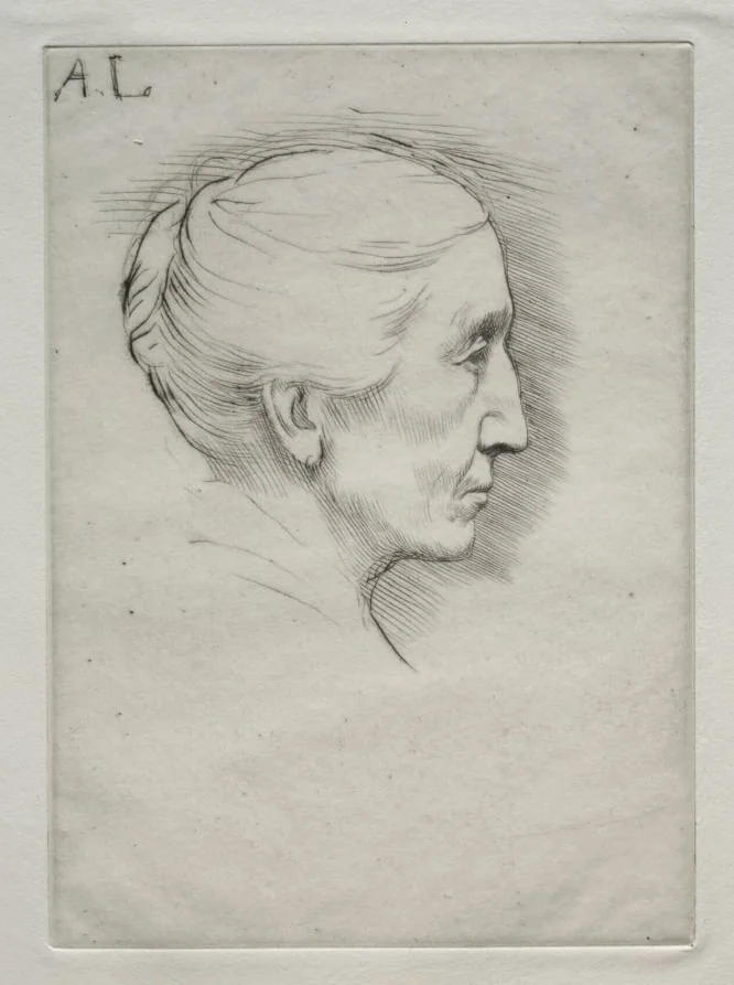 Portrait of Mme. Emily Hughes (1st Plate), by Alphonse Legros, 1884