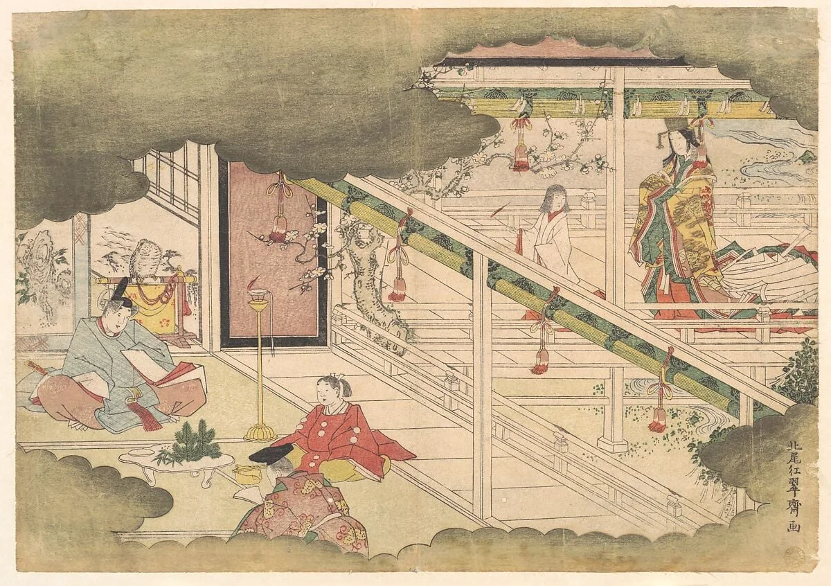 Untitled, by Kitao Shigemasa, ink, 1790