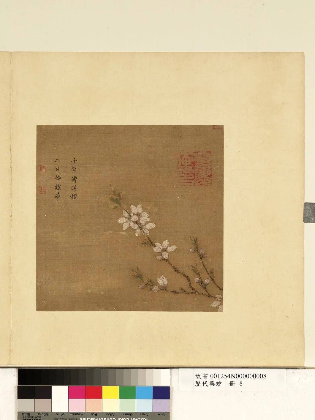 歷代集繪 冊 無款桃花, by Ma Yuan, unspecified, 1109