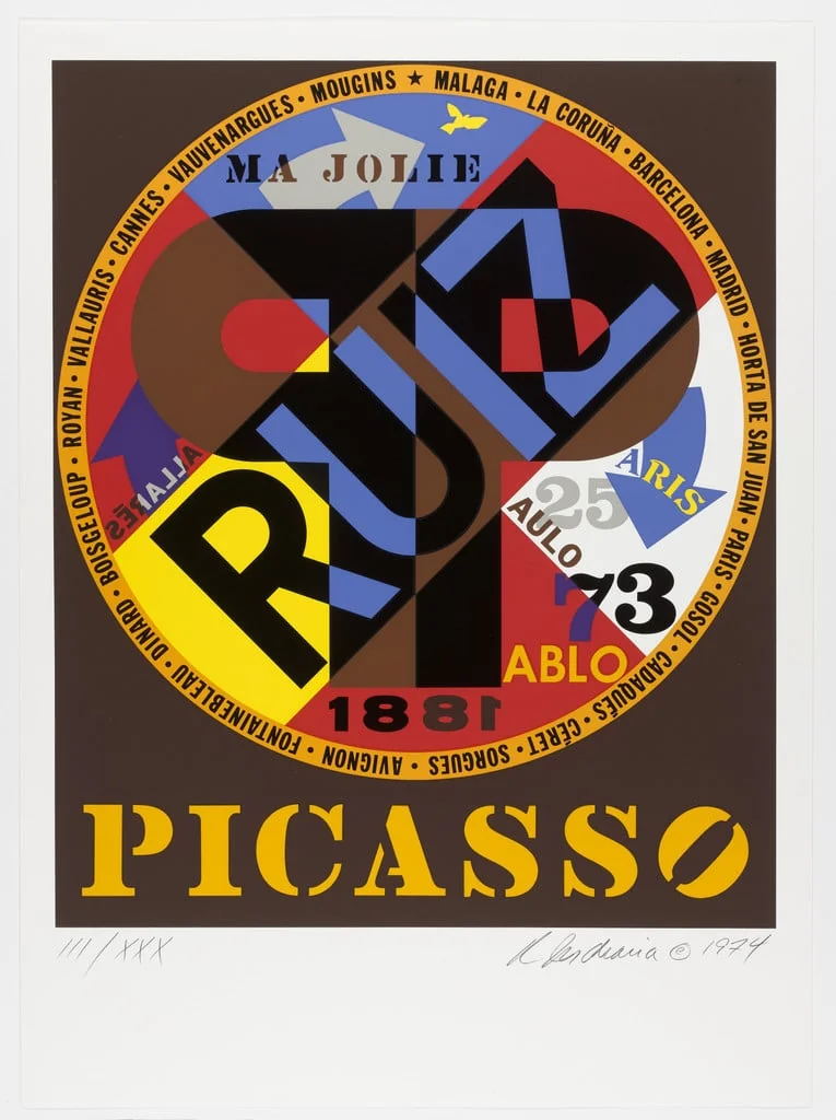 Untitled, by Robert Indiana, ink, 1974