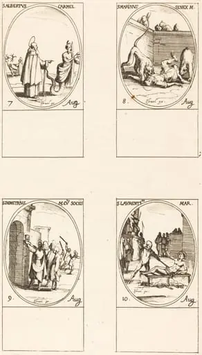 St. Albert of Sicliy, Carmelite; St. Martinus;St. Demetrius and Companions; St. Lawrence