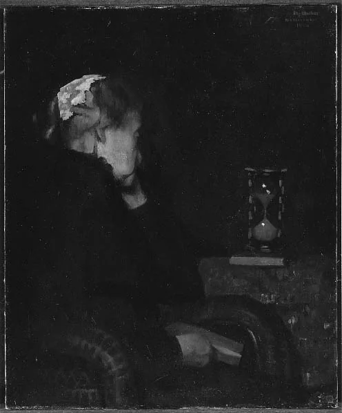 My Mother (The Hour—Glass), by Mary Lizzie Macomber, oil, 1900