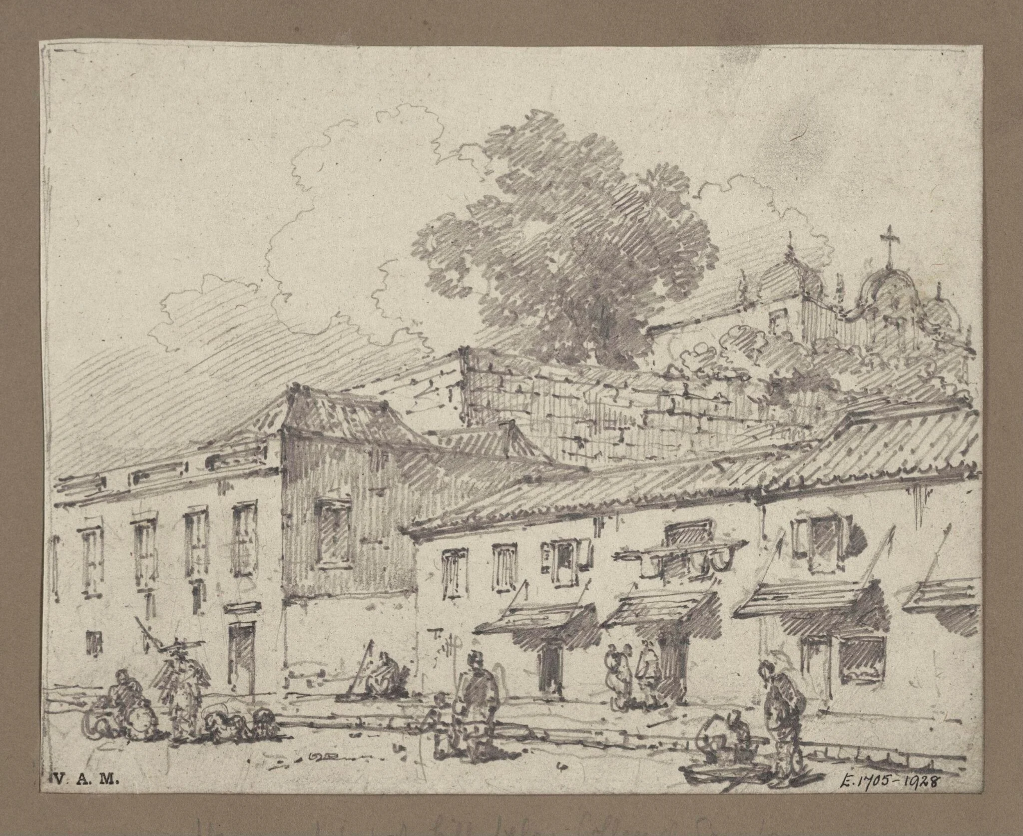  Houses below the church and college of S. José, Macau