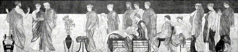 An Ancient Greek Audience Watching a Performance of 'Antigone' by Sophocles
