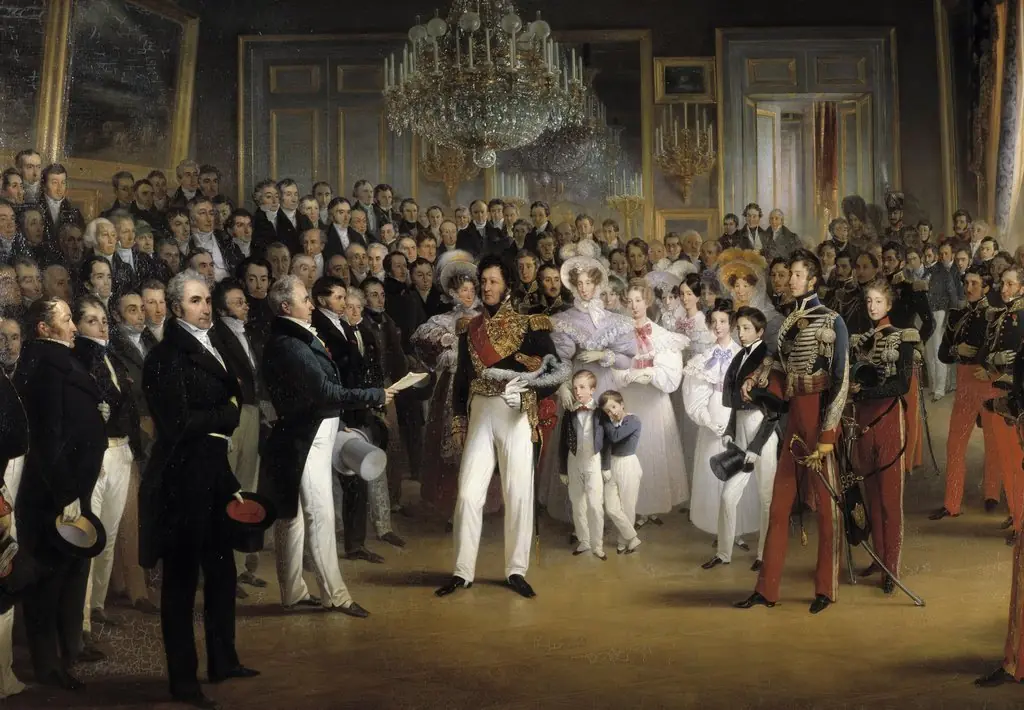 The Chamber of Deputies Received at the Palais-Royal by the Duke of Orleans