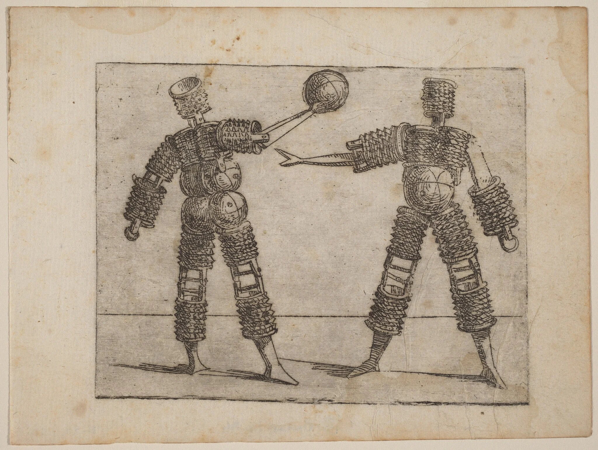 From "Bizzarie di varie Figure", by Giovanni Battista Bracelli, ink, 1624