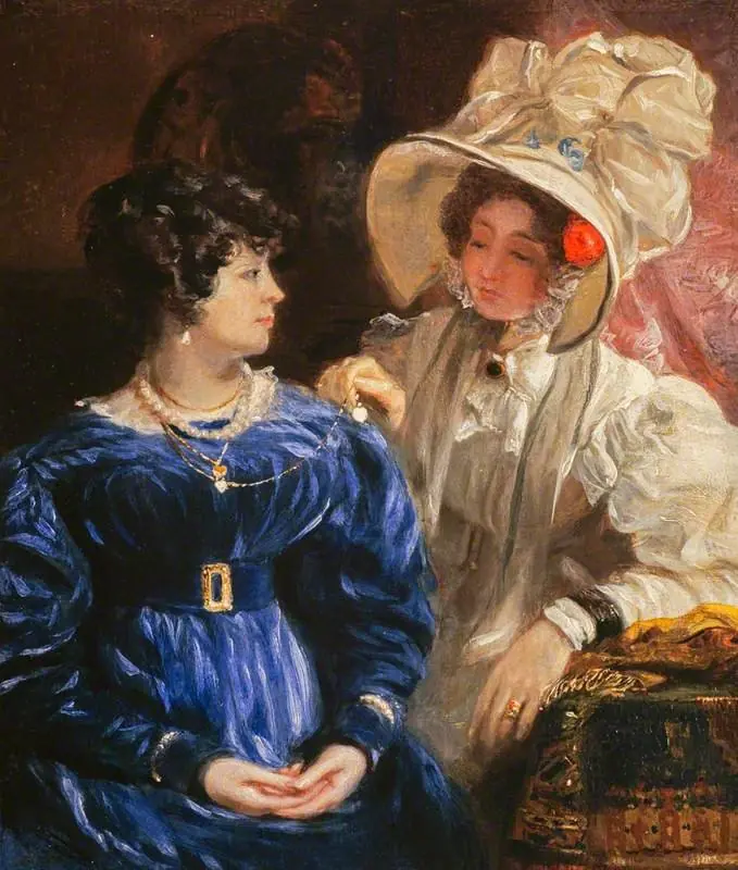 Portrait of Two Women (possibly Adela Geddes (1791-1881), the Artist's Wife, and a Friend)