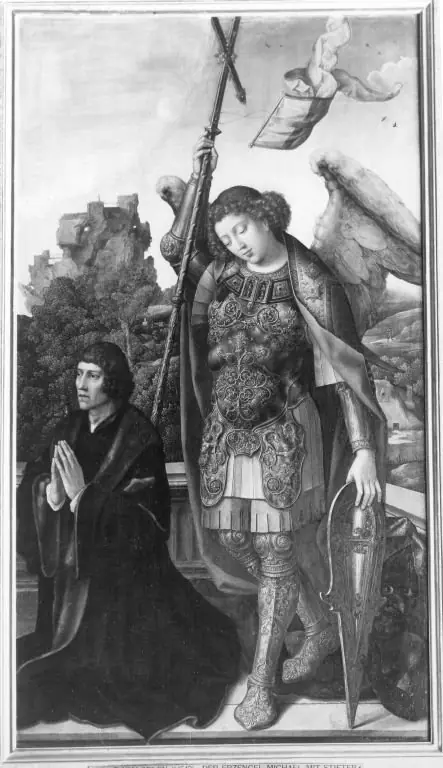 The Archangel Michael with donor