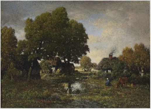A Country Scene, by Théodore Rousseau, unspecified, 1849
