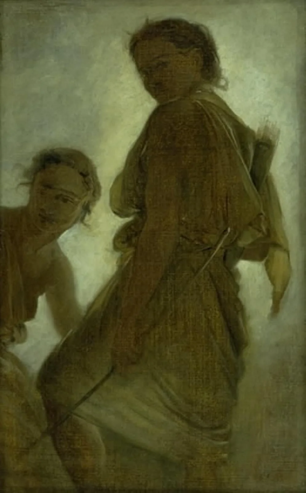 Diana with one of her Nymphs, by Unknown, 1850