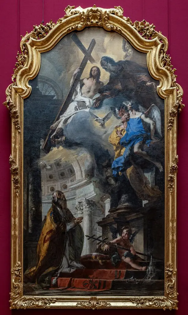 Pope St Clement Adoring the Trinity