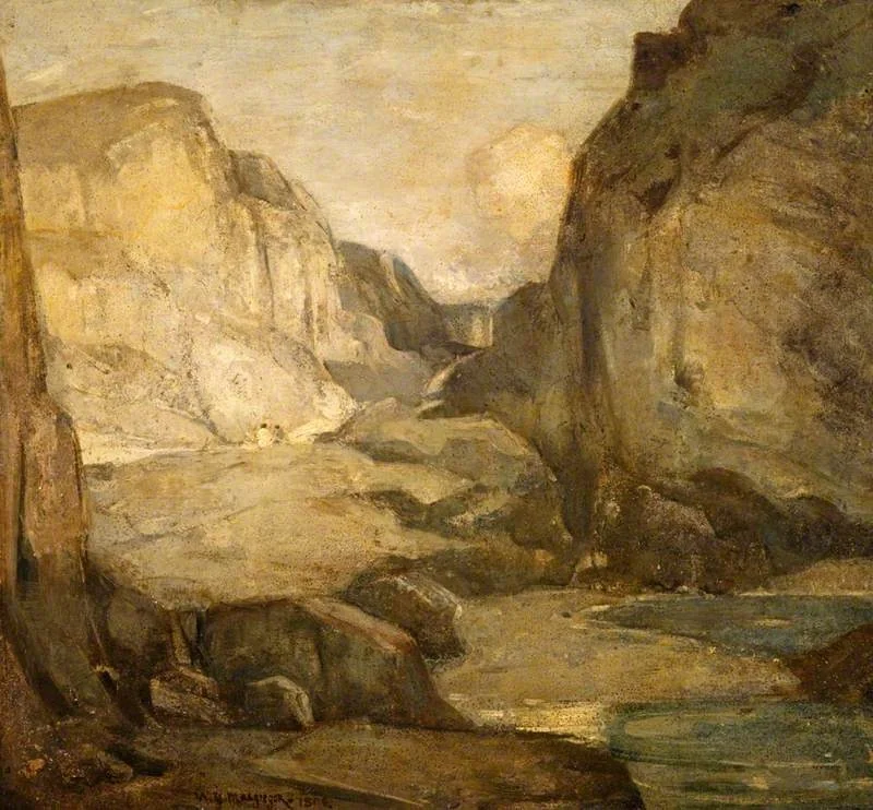 A Rocky Solitude, by William York Macgregor, oil, 1898