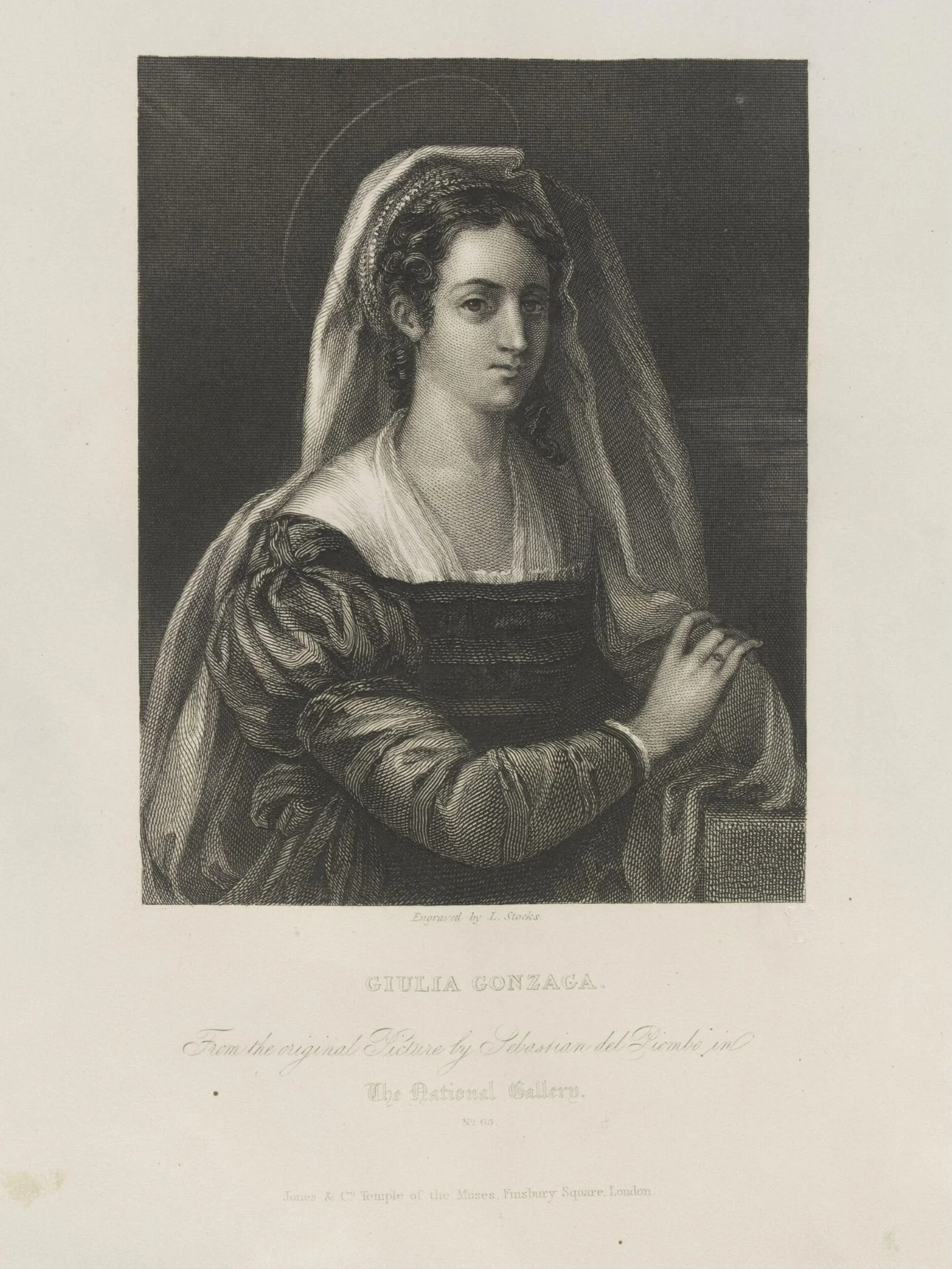 Giulia Gonzaga, by Lumb Stocks, 1850
