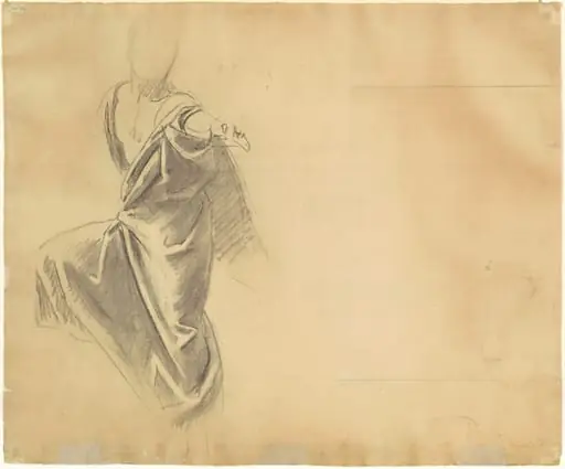 Study of Drapery [verso]