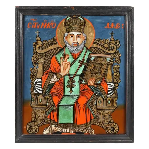 Sfântul Ierarh Nicolae pe tron