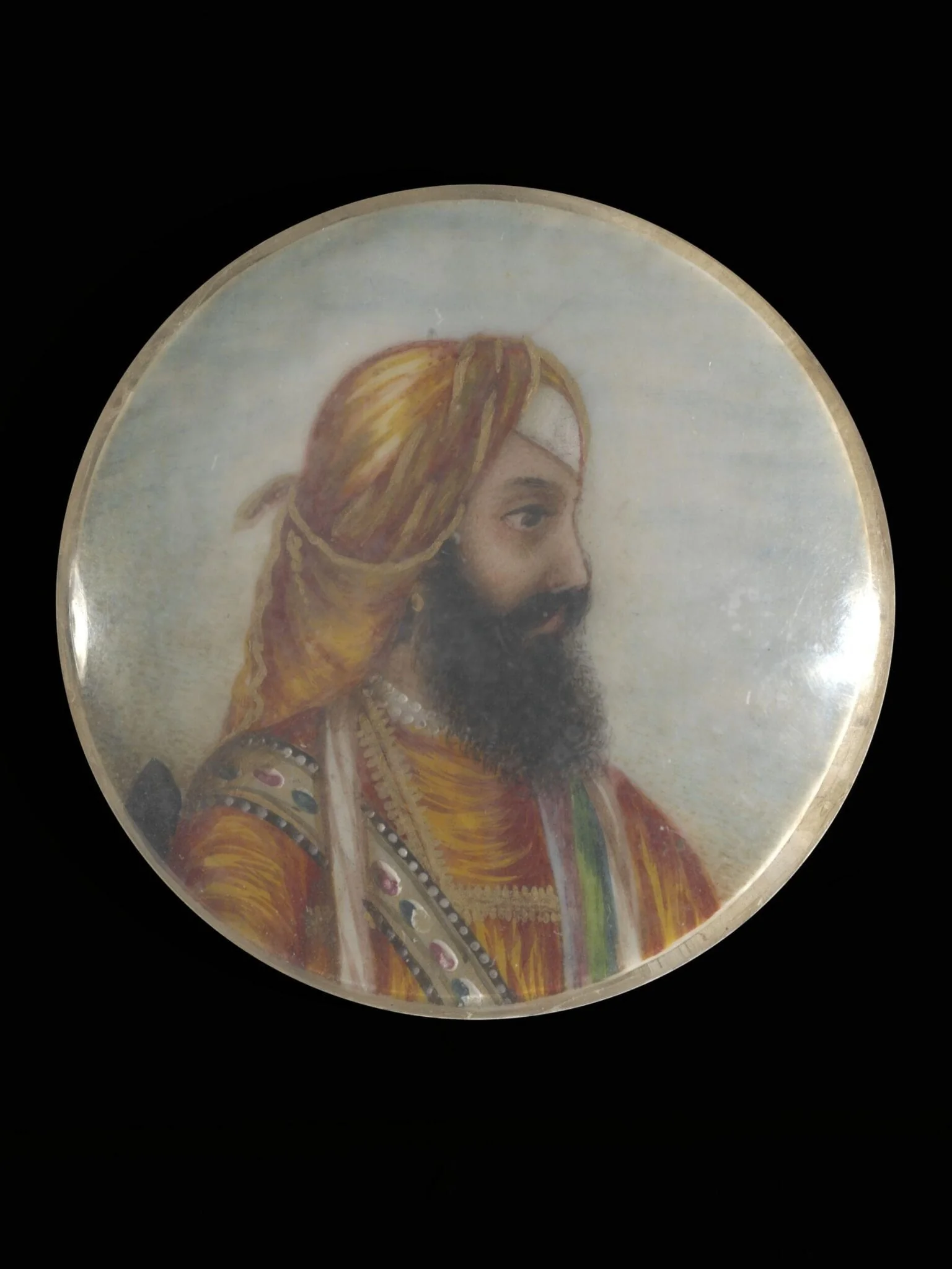 Mulraj, governor of Multan, by Unknown, paint, 1850