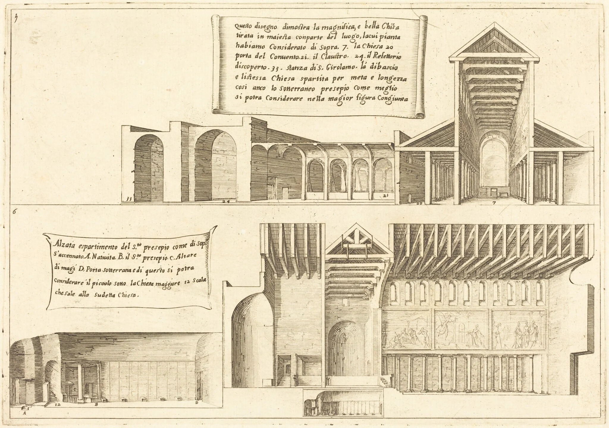 Elevation of Churches including the Holy Manger