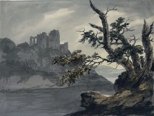 Ruined Castle near a River