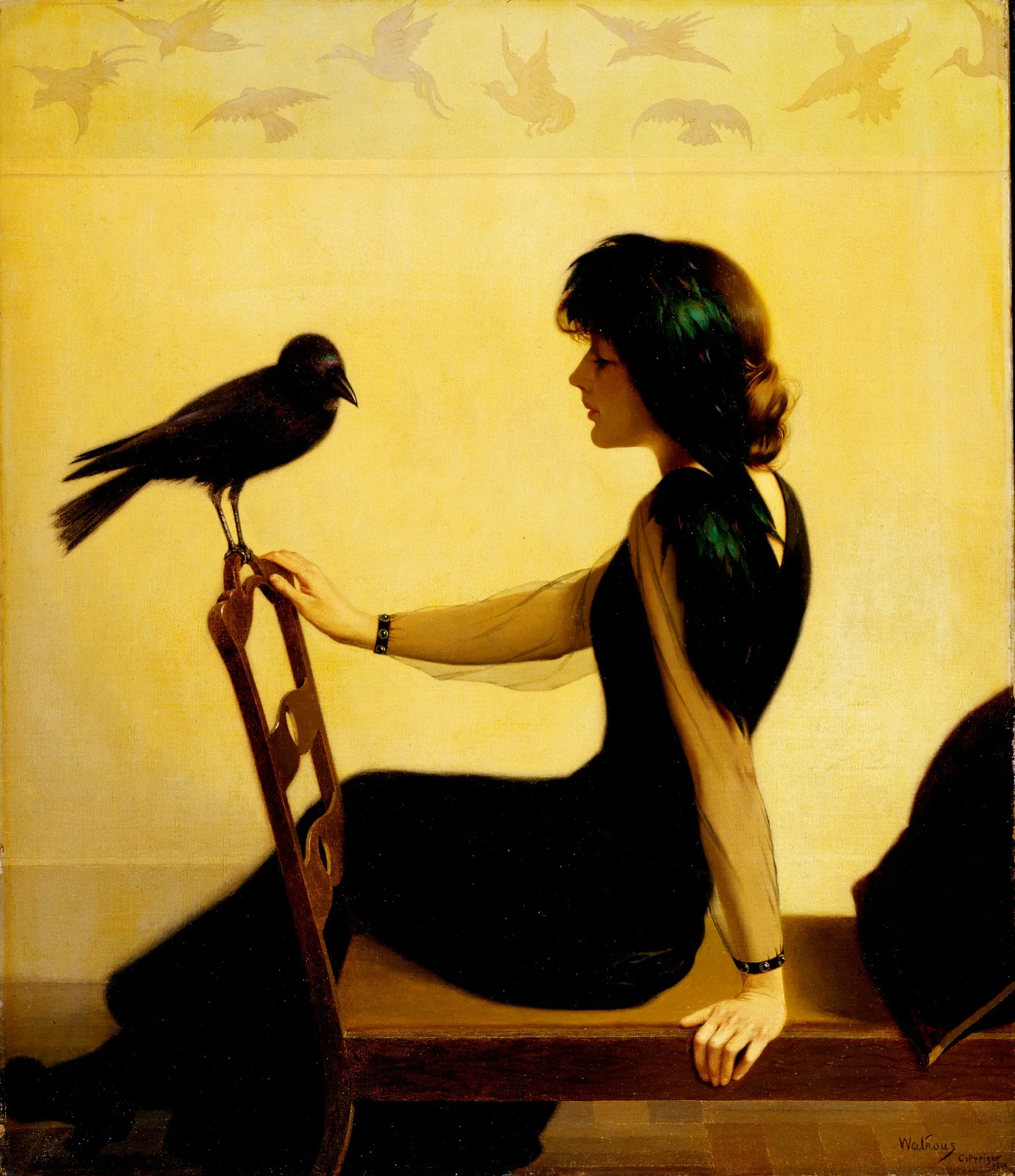 The Chatterers, by Harry Willson Watrous, oil, 1913