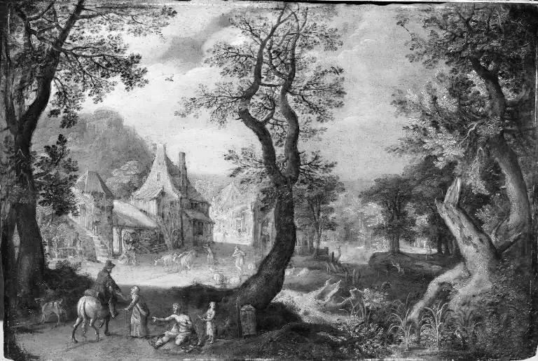 Village on the Fringe of a Wood