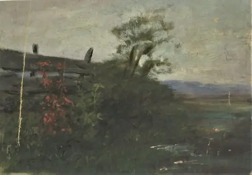 Pomi lângă râu