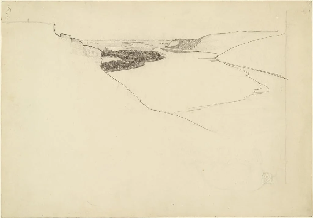 Untitled, by Maximilian Kurzweil, graphite, 1901