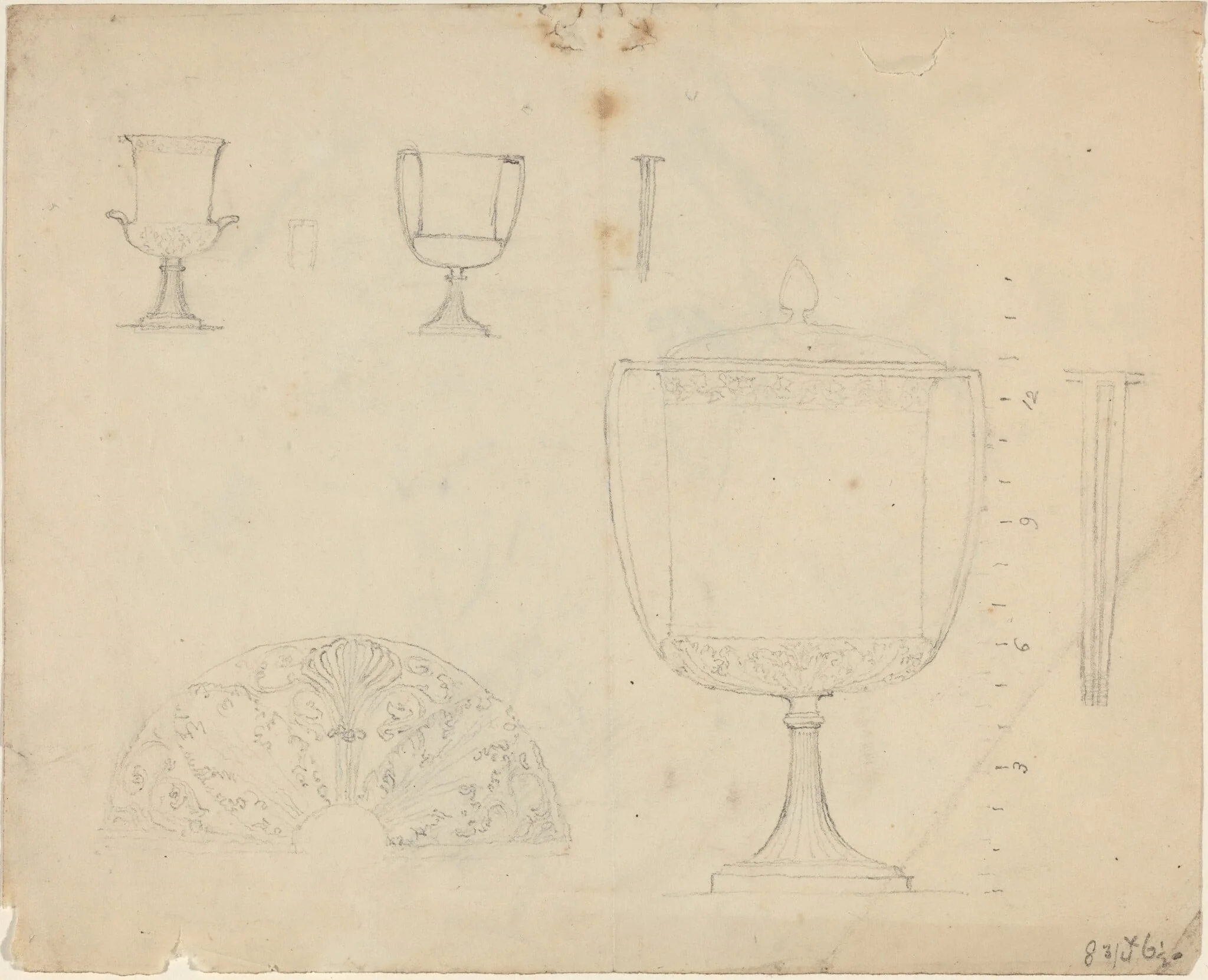 Sheet of Studies [recto and verso]