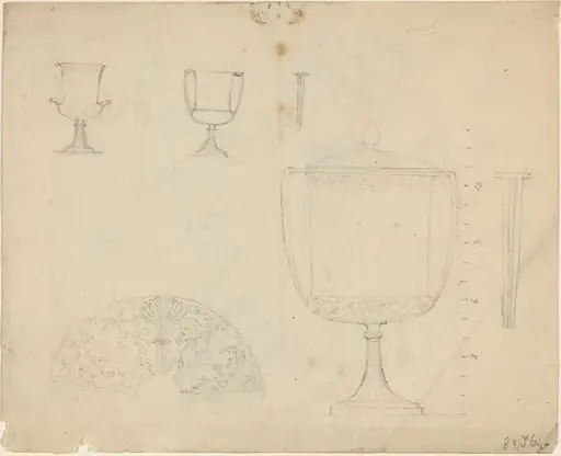 Sheet of Studies [recto and verso]