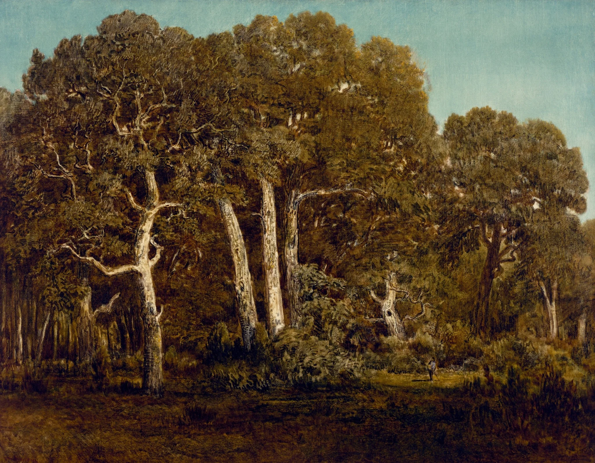 The Great Oaks of Old Bas-Bréau, by Théodore Rousseau, oil, 1864