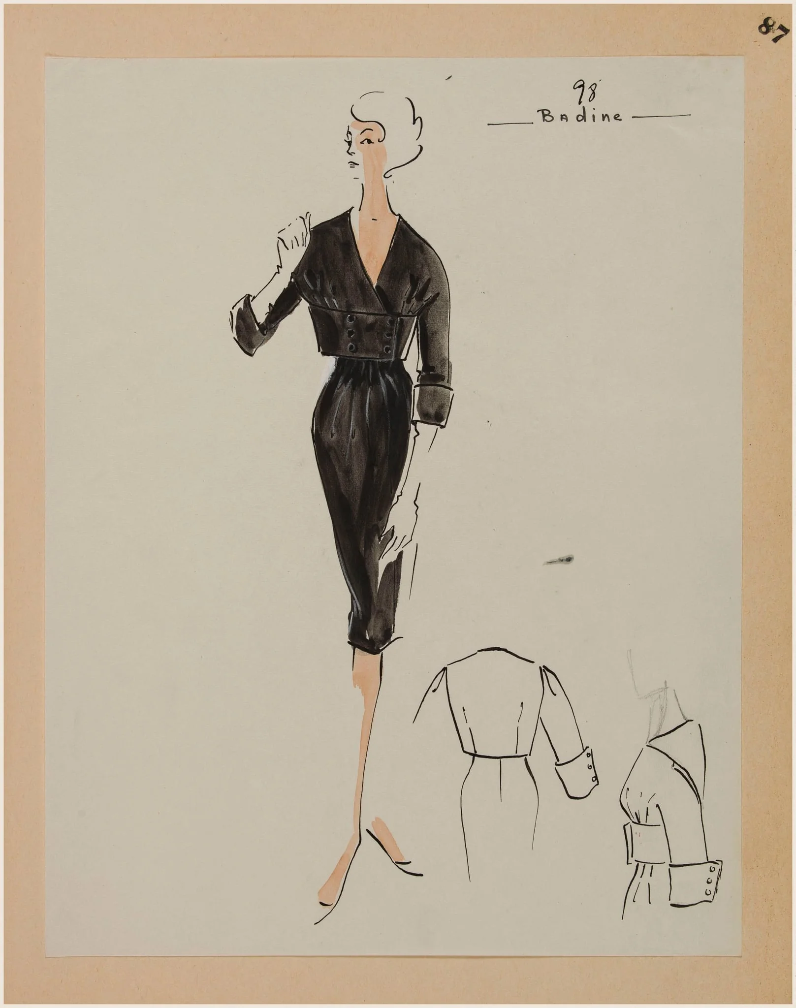 Badine, by Marie-Louise Carven, 1958