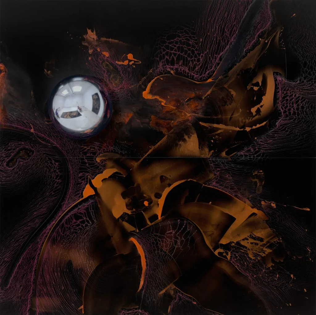 Untitled, by Seth Price, acrylic, 2022