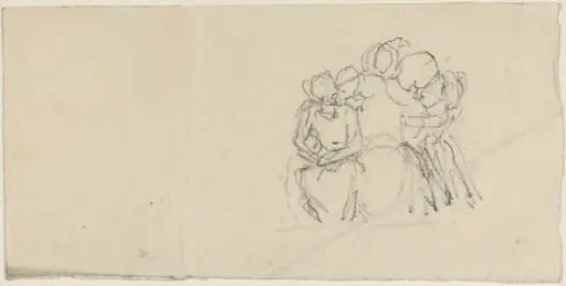 Group of Figures Surrounding Seated Figure