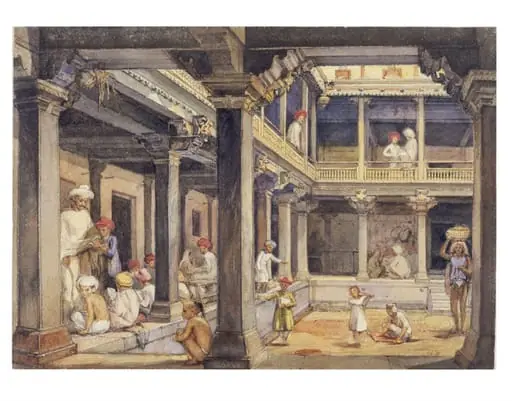 Courtyard of a house in Pune