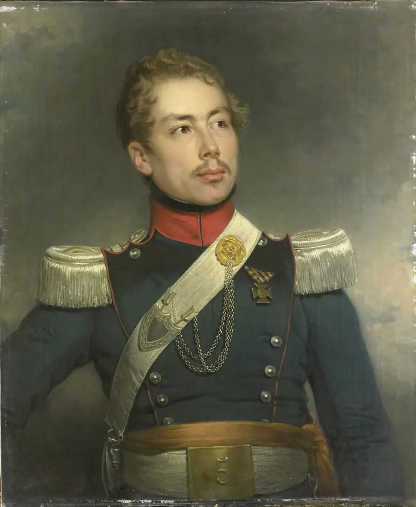 Portrait of Christian Edouard Fraser, Second Lieutenant of the 5th Regiment of the Dragoons