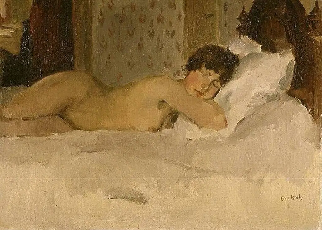 Nude female figure