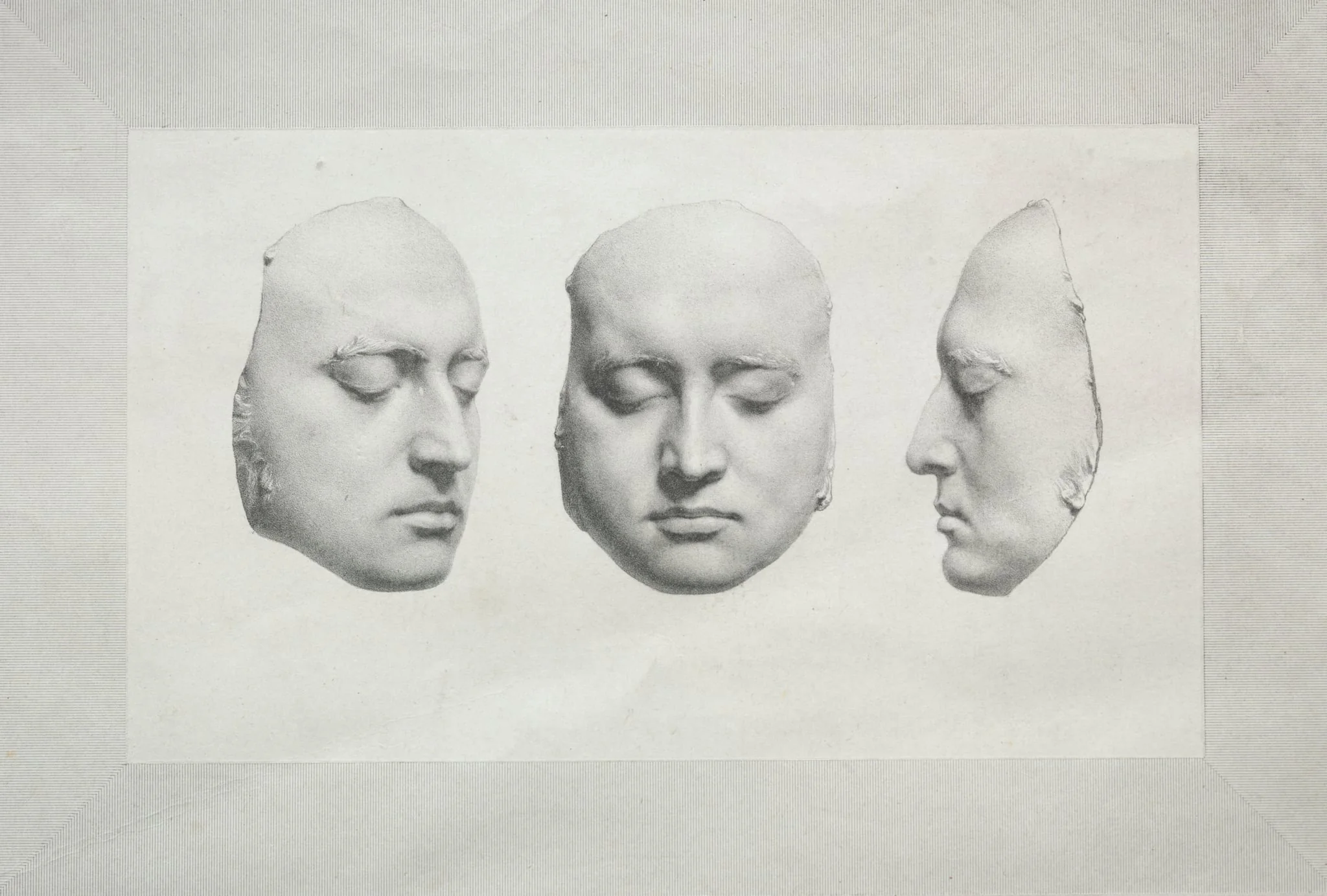 Death Mask of Sir Thomas Lawrence, by Richard James Lane, 1830
