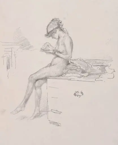 The Little Nude Model Reading