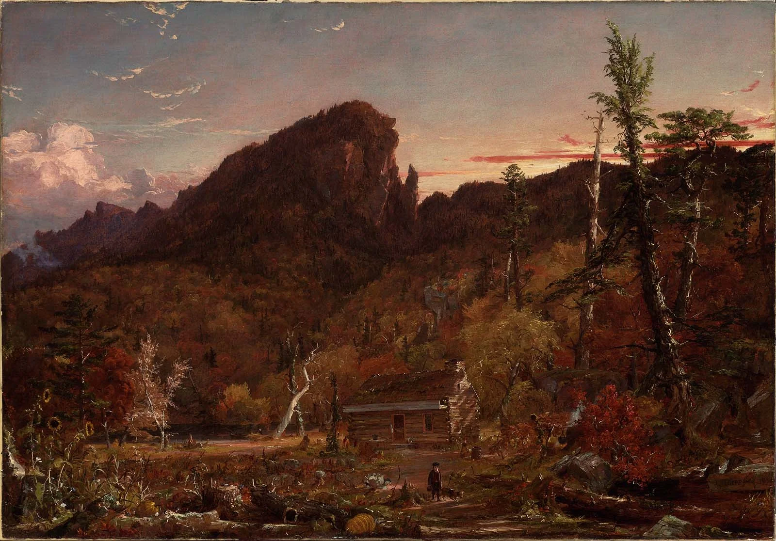 Eagle Cliff, New Hampshire, by Jasper Francis Cropsey, oil, 1851
