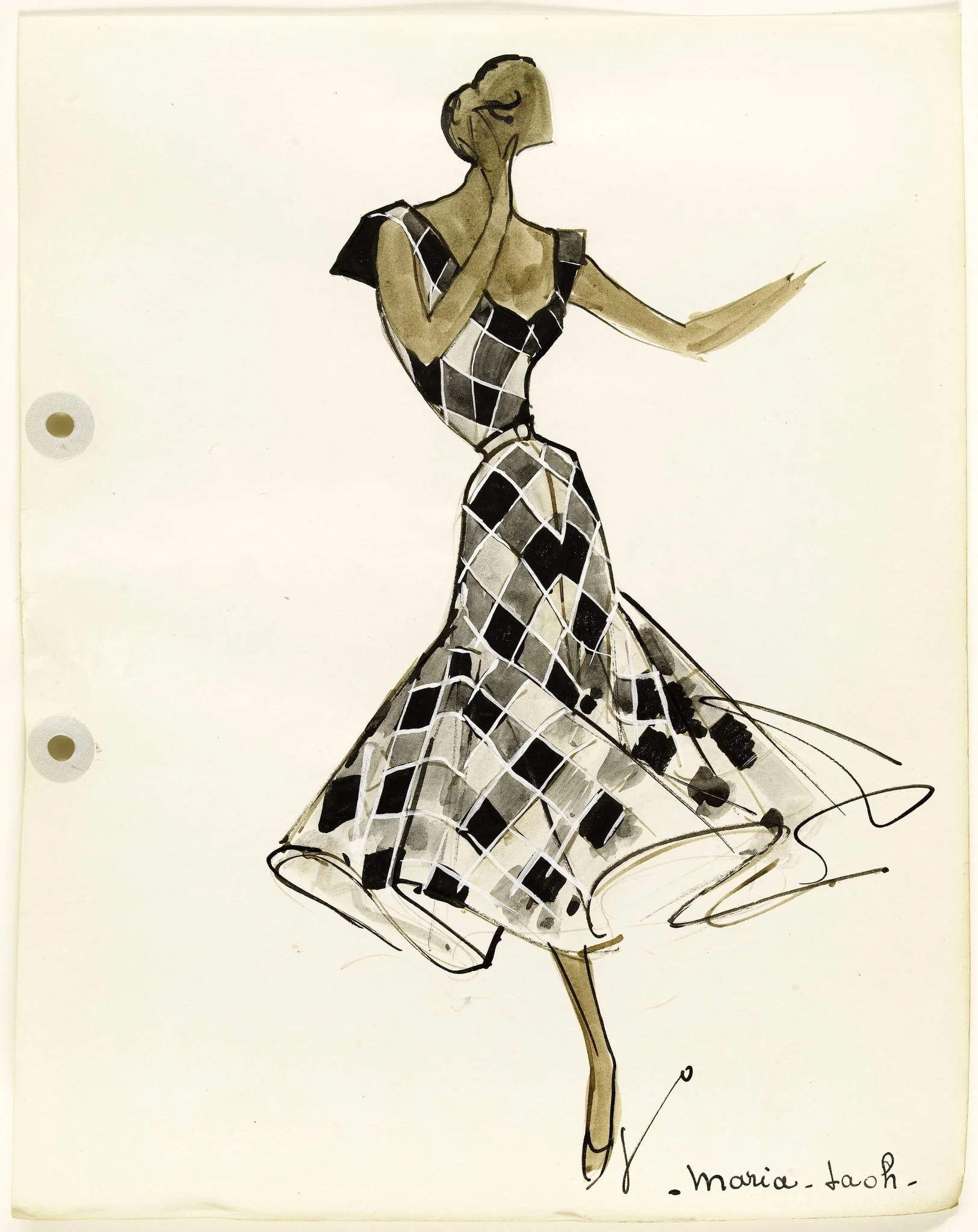 'Maria-taoh', by Carven, 1951