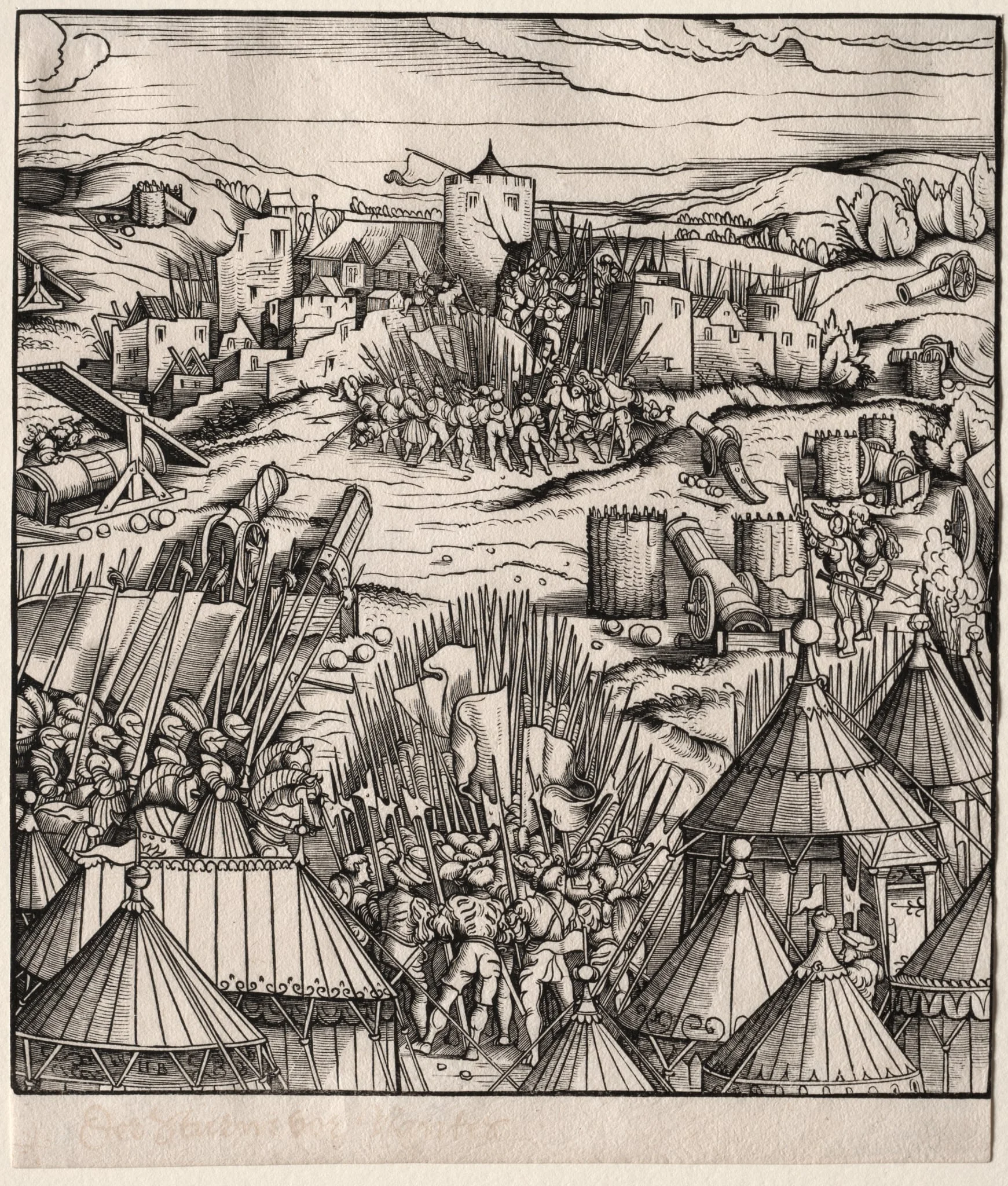 The Storming of Nantes, by Hans Burgkmair the Elder, 1514