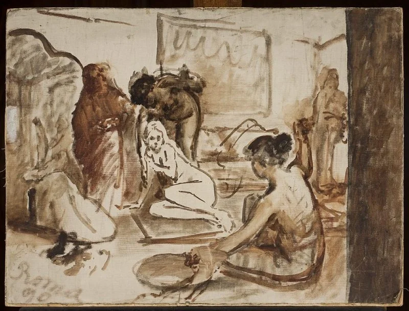 Sketch for the 1st composition of the painting “Potocka in Bakhchisaray”