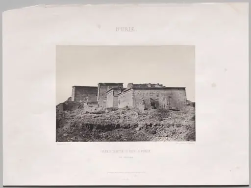 Grand Temple D’Isis, à Philoe (vue générale prise du nord), Nubie